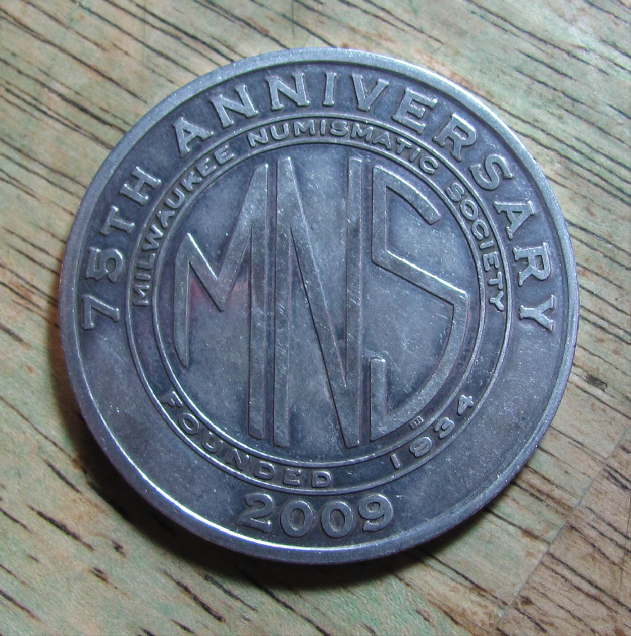 Milwaukee-Numismatic-Society-Medal-On-Morgan-Dollar